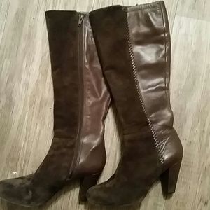 Antonio Melani Brown Suede/Leather Boots